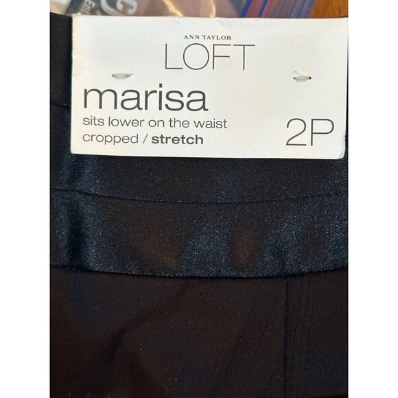 NWT LOFT Womens 2p Tuxedo Pants Black Formal Party Dressy Glam Holiday New Years - Picture 11 of 15